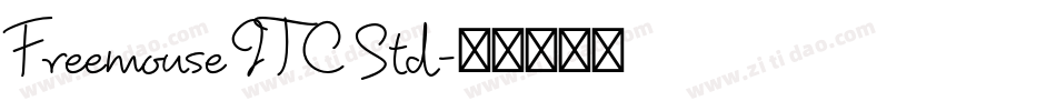 Freemouse ITC Std字体转换